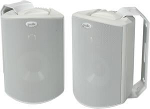 Polk Audio - Atrium 4 4-1/2" Outdoor Speakers (Pair) - White