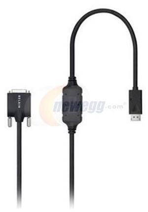 Belkin F2CD002B03-E 3 ft. DisplayPort to DVI Cable Male to Male