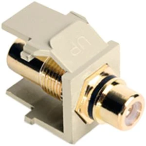 Leviton 40830-BIE QuickPort RCA Jack Connector Leviton 40830-BIE QuickPort RCA Jack Connector