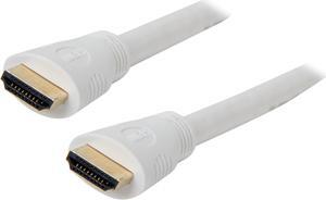 Kaybles 10ft NMHD-10MM-WT 5 - 10 ft. High Speed HDMI Cable with Ethernet,White,CL2 rating,28AWG Gold Plated M-M 10 feet - OEM
