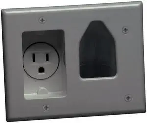 DataComm 45-0021-GY 1 Socket Faceplate