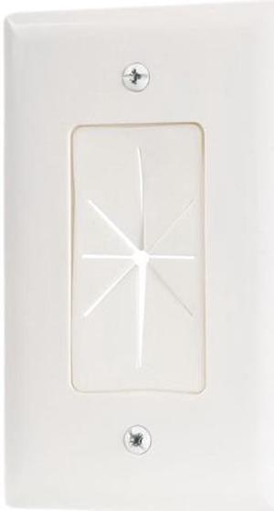 AUDIOVOX VH64R Pass Through Wallplate for HDMI Coax and Other a/V Cables