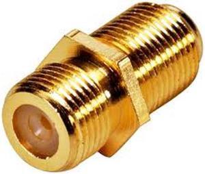 Steren 200-051-25 25ct F Jack to F Jack Adapter, Gold