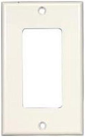 Steren 310-801WH 1 Socket Decorator-Style Faceplate