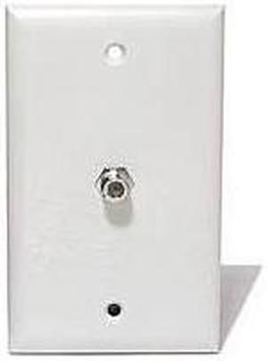 Steren 200-251WH 1 Socket TV/Phone Faceplate