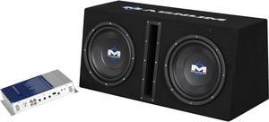 MTX Dual 10" Magnum Enclosured Subwoofer & Amp Combo