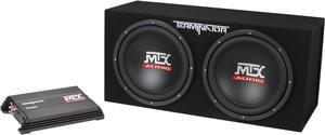 MTX Dual 12" 1200W Sealed Enclosure and Mono Block Amplifier