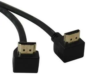 Tripp Lite High Speed HDMI Cable with 2 Right Angle Connectors, Ultra HD 4K x 2K, Digital Video with Audio (M/M), 6-ft. (P568-006-RA2)