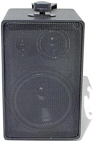 Speco Tech DMS-3TS Black Weather-Resistant 3-Way Speakers with Transformer Single