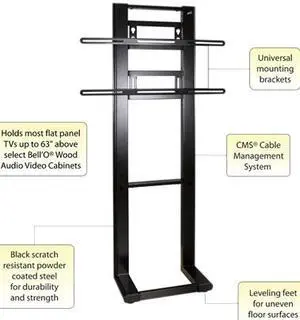 BellO PP59B up to 63" Optional Flat Panel TV Mounting System TV wall mount LED & LCD HDTV max load 175 lbs Compatible with Samsung, Vizio, Sony, Panasonic, LG and Toshiba TV BellO PP59B up to 63" Optional Flat Panel TV Mounting System TV wall mount LED & LCD HDTV max load 175 lbs Compatible with Samsung, Vizio, Sony, Panasonic, LG and Toshiba TV