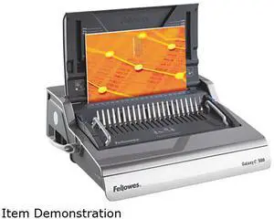 5218301 Fellowes Galaxy Comb Binding System, 500 Sheets, 19-5/8w x 17-3/4d x 6-1/2h, Gray