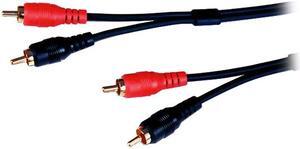 Comprehensive 2PP-2PP-50ST 50 ft. Stereo Gold RCA Audio Cable Male to Male