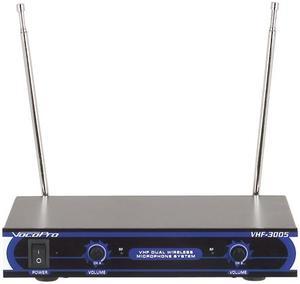 VocoPro VHF-3005 Dual Channel VHF Wireless Microphone System