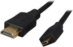 SYBA CL-CAB31024 6 ft. Black Micro HDMI® Male to HDMI® Male HDMI® Cable Male to Male
