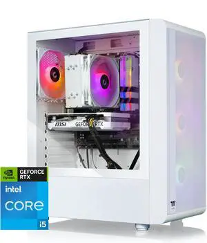 Thermaltake LCGS Quartz i460 R4 Gaming Desktop (Intel Core i5-13400F, ToughRam DDR4 3600Mhz 16GB RGB Memory, NVIDIA GeForce RTX 4060, 1TB NVMe M.2, Windows 11) S2QT-B66R-460-LCS