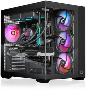 Thermaltake LCGS View 7870T-380 Gaming Desktop (AMD Ryzen 7 7800X3D, ToughRam 32GB DDR5 6400MT/s RGB Memory, NVIDIA GeForce RTX 5070 Ti, 2TB NVMe M.2, Wifi, Windows 11) V38B-B850-57T-LCS