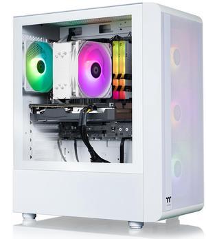 Thermaltake LCGS Quartz i1460 Gaming Desktop (Intel Core i5-14400F, ToughRam DDR4 3600Mhz 16GB RGB Memory, NVIDIA GeForce RTX 5060, 1TB NVMe M.2, Wifi, Windows 11) S2QT-B760-560-LCS