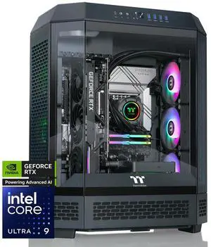 Thermaltake LCGS Reactor u2890 Gaming Desktop (Intel Core Ultra 9 285K, ToughRam 32GB DDR5 6400MT/s RGB Memory, NVIDIA GeForce RTX 5090, 2TB NVMe M.2, Wifi, Windows 11) T6BK-Z890-590-LCS