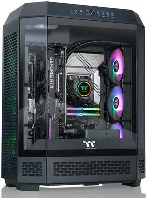 Thermaltake LCGS Reactor 9590 Gaming Desktop (AMD Ryzen 9 9950X3D, ToughRam 32GB DDR5 6000MT/s RGB Memory, NVIDIA GeForce RTX 5090, 2TB NVMe M.2, Wifi, Windows 11) T6BK-X87B-590-LCS