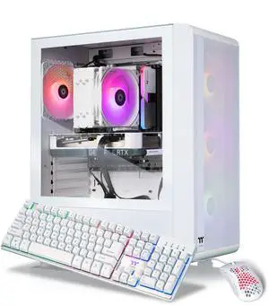 Thermaltake Gaming Desktop PC S2QT-B65K-560-LCS AMD Ryzen 5 7600X 16GB DDR5 1TB NVMe SSD GeForce RTX 5060 Windows 11 Home