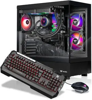 Thermaltake Gaming Desktop PC V27B-B55K-56T-LCS AMD Ryzen 7 5800X3D 32GB DDR4 1TB NVMe SSD GeForce RTX 5060 Ti Windows 11 Home
