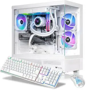 Thermaltake Gaming Desktop PC V27S-B85K-56T-LCS AMD Ryzen 7 7800X3D 32GB DDR5 1TB NVMe SSD GeForce RTX 5060 Ti Windows 11 Home
