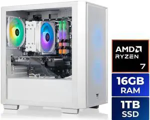 Thermaltake Gaming Desktop PC NE R76-H16 AMD Ryzen 7 5700 16GB DDR4 1TB SSD AMD Radeon RX 7600 Windows 11 Home Thermaltake Gaming Desktop PC NE R76-H16 AMD Ryzen 7 5700 16GB DDR4 1TB SSD AMD Radeon RX 7600 Windows 11 Home