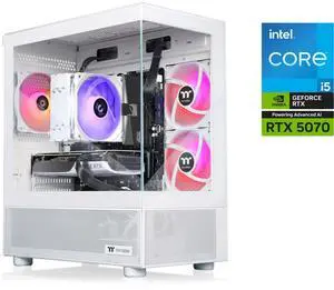 Thermaltake LCGS NE i1470-V170S Gaming Desktop (Intel Core i5-14400F, NVIDIA GeForce RTX 5070, 16GB DDR5 6000MT/s Memory, 1TB NVMe M.2, 850W PSU, Wifi, Windows 11) N17S-B76N-570-LCS Thermaltake LCGS NE i1470-V170S Gaming Desktop (Intel Core i5-14400F, NVIDIA GeForce RTX 5070, 16GB DDR5 6000MT/s Memory, 1TB NVMe M.2, 850W PSU, Wifi, Windows 11) N17S-B76N-570-LCS