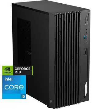 MSI Desktop Computer PRO DP180 13NUC-223US Intel Core i5-13400F 16GB DDR4 2TB PCIe SSD GeForce RTX 4060 Windows 11 Pro 64-bit