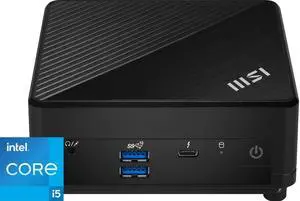 MSI Desktop Computer Cubi 5 12M-286US Intel Core i5-1235U 16GB DDR4 1TB PCIe SSD Intel Iris Xe Graphics Windows 11 Home 64-bit