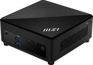 MSI Cubi 5 12M, NUC Mini PC, Intel Core i5-1235U, 16GB(8GB*2) Memory, 500GB SSD, WiFi 6, BT 5.3, Dual LAN, ThunderBOLT 4 Type C, Black, Windows 11 PRO with Pure OS/3Y Warranty(12M-445US)