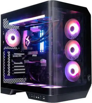 MSI Vision ZS 9NVV-1275US Gaming Desktop, GeForce RTX 5080, Ryzen 7 9800X3D, 64GB DDR5, 2TB NVMe SSD, Wi-Fi 7, Windows 11 Pro