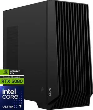 MSI Gaming Desktop PCs PRO DP400 2NVV-023US Intel Core Ultra 7 265F 64GB DDR5 no hdd HDD 2TB M.2 NVMe SSD GeForce RTX 5080 Windows 11 Home MSI Gaming Desktop PCs PRO DP400 2NVV-023US Intel Core Ultra 7 265F 64GB DDR5 no hdd HDD 2TB M.2 NVMe SSD GeForce RTX 5080 Windows 11 Home