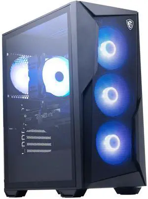 MSI Codex R2 AI Gaming PC, Intel Core Ultra 7 265K, NVIDIA GeForce RTX 5060 Ti 16GB, 32GB DDR5 6000, 2TB NVMe SSD, Windows 11 Home, Includes Gaming Mouse & Keyboard (Codex R2 AI B2NVN7-450US)