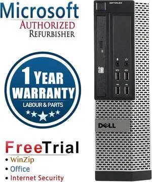Refurbished Dell Optiplex 9020 SFF Intel Core Intel Core I7 4770 3.4G / 16G DDR3 / 2TB / DVDRW / Windows 10 Professional 64 Bits / 1 Year Warranty
