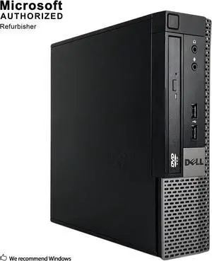 Refurbished Dell OptiPlex 7010 Ultra Small Form Factor Intel Core i5 3470S 2.90 GHz / 8 GB DDR3 / 500GB HDD / DVD / USB WIFI / USB BT 4.0 / HDMI / DP / VGA / Windows 10 Professional 64 Bit / 1 Year Wa