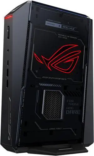 ROG NUC (2025) Gaming Mini PC with Intel Core Ultra 9 (Series 2) ARL-HX CPU, NVIDIA GeForce RTX 5070 Ti Mobile GPU, 32GB DDR5 RAM, 2TB NVMe SSD, Thunderbolt 4, triple-fan cooling, and ARGB lighting