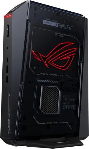 ROG NUC (2025) Gaming Mini PC with Intel Core Ultra 9 (Series 2) ARL-HX CPU, NVIDIA GeForce RTX 5070 Ti Mobile GPU, 16GB DDR5 RAM, 1TB NVMe SSD, Thunderbolt 4, triple-fan cooling, and ARGB lighting