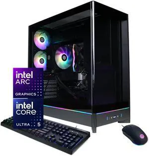CyberPowerPC Gamer Xtreme GX70020 - Intel Core Ultra 5 225F 3.3GHz CPU, 16GB DDR5, Intel Arc B580 12GB, 2TB PCIe 4.0 NVMe SSD & Win 11 Home