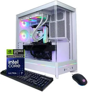 CyberPowerPC Gamer Supreme Liquid Cool GXL70100 - Intel Core Ultra 7 265KF 3.9GHz CPU, 32GB DDR5, NVIDIA GeForce RTX 5070 Ti 16GB, 2TB PCIe 4.0 NVMe SSD & Win 11 Home