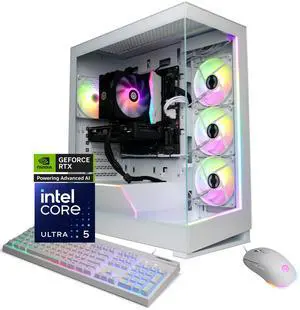 CyberPowerPC Gamer Xtreme GXL70660 - Intel Core Ultra 5 225F 3.3GHz CPU, 16GB DDR5, NVIDIA GeForce RTX 5060 8GB, 2TB PCIe 4.0 NVMe SSD & Win 11 Home