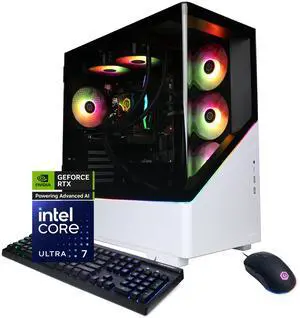 CyberPowerPC Gamer Supreme Liquid Cool GXL70680 - Intel Core Ultra 7 265F 2.4GHz CPU, 16GB DDR5, NVIDIA GeForce RTX 5060 8GB, 2TB PCIe 4.0 NVMe SSD & Win 11 Home