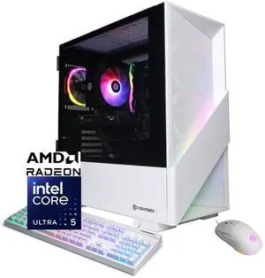 CyberPowerPC Gamer Xtreme GXL70880 - Intel Core Ultra 5 225F 3.3GHz CPU, 16GB DDR5, AMD Radeon RX 9060 XT 8GB, 1TB PCIe 4.0 NVMe SSD & Win 11 Home