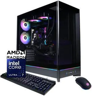 CyberPowerPC Gamer Supreme Liquid Cool GXL70900 - Intel Core Ultra 7 265F 2.4GHz CPU, 16GB DDR5, AMD Radeon RX 9060 XT 8GB, 2TB PCIe 4.0 NVMe SSD & Win 11 Home