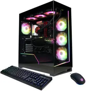 CyberpowerPC Gaming Desktop PC GM70928 AMD Ryzen 7 7800X3D 32GB DDR5 1TB NVMe SSD GeForce RTX 5070 Windows 11 Home