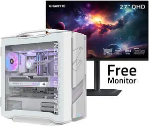 GIGABYTE AORUS Gaming Desktop PC, AMD Ryzen 7 9800X3D, AORUS RTX 5090, 64GB DDR5 RAM, 2TB Gen5 NVMe SSD, Windows 11 Home, AORUS SUPREME 5 ICE AS5IA7N9-5002