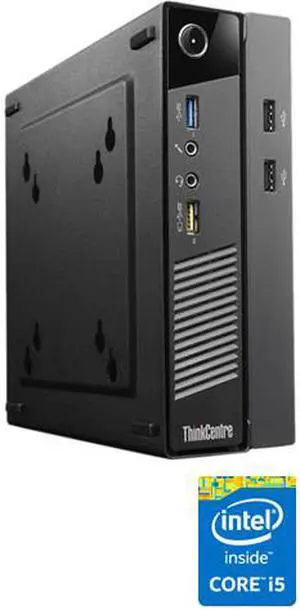 Lenovo Desktop PC ThinkCentre M73 Tiny (10AY008AUS) Intel Core i5-4590T 4GB DDR3 180GB SSD Intel HD Graphics 4600 Windows 7 Professional 64-Bit / Windows 8.1 Pro Downgrade