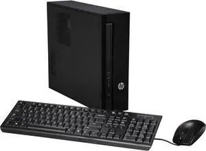 HP Desktop Computer 450-A120 AMD E1-6015 4GB DDR3 500GB HDD AMD Radeon R2 Windows 10 Home