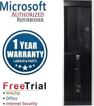 HP Desktop Computer 6200 Pro-SFF Intel Core i5-2400 8GB DDR3 1TB HDD Intel HD Graphics 2000 Windows 10 Pro Multi-Language, English / Spanish