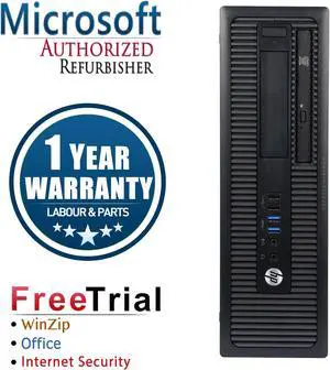 Refurbished HP ProDesk 600 G1 SFF / Core i5 4570 3.2G / 8G DDR3 / 1TB / DVD / Windows 7 Professional 64 Bit / 1 Year Warranty